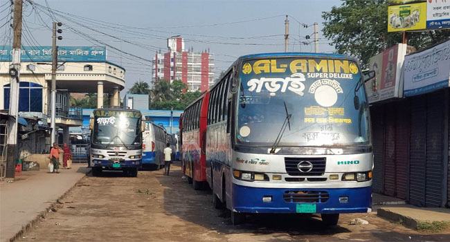 কুষ্টিয়ার সাথে ঝিনাইদহ ও ফরিদপুরের পরিবহন ধর্মঘট প্রত্যাহার