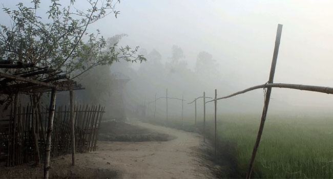দিনাজপুরে বৈশাখেও ঘন কুয়াশা