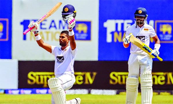 চার সেঞ্চুরিতে রানের পাহাড় লঙ্কার