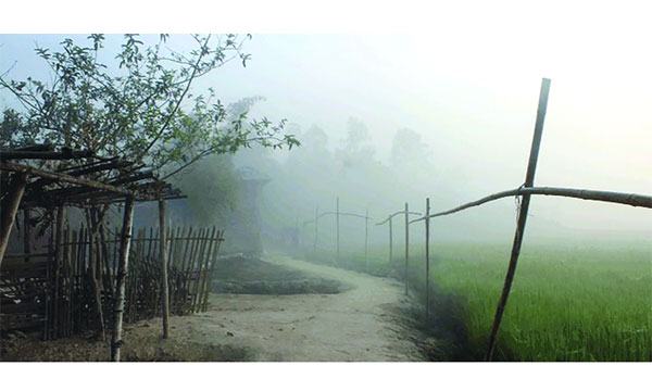 দিনাজপুরে বৈশাখেও ঘন কুয়াশা!