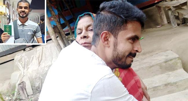 মায়ের কোলে ফিরে এলো দুবাইয়ে জিম্মি শামীম