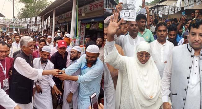 গাজীপুরে বিজয়ী হতে ভোটারদের দ্বারে দ্বারে ছুটছেন প্রার্থীরা