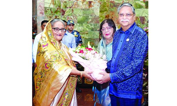 বঙ্গভবনে রাষ্ট্রপতির সাথে প্রধানমন্ত্রীর সাক্ষাৎ