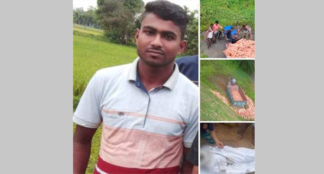 হালুয়াঘাটে লড়ি খাদে পড়ে যুবকের মৃত্যু