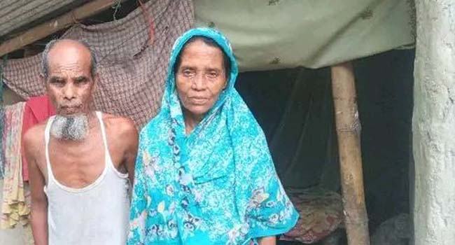 অনাহারে বয়স্ক দম্পতির দিন কাটে ঝুঁপড়ি ঘরে