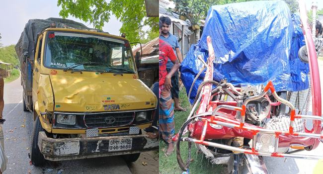 সালথায় সড়ক দুর্ঘটনায় একই পরিবারের ৬ জন আহত