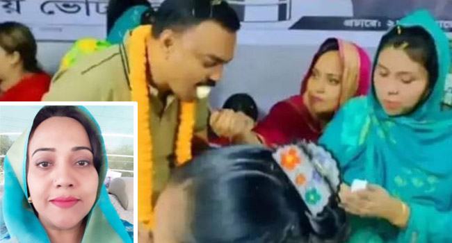 বরিশালে আ’লীগ নেতাকে মিষ্টি খাওয়ানোয় মহিলা দল সভাপতিকে শোকজ