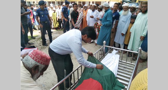 সৈয়দপুরে জামায়াত নেতা ফজলুর রহমানকে রাষ্ট্রীয় মর্যাদায় দাফন