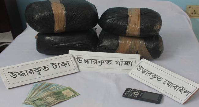 মেহেরপুরে র‌্যাবের অভিযানে গাঁজাসহ মাদক কারবারি আটক