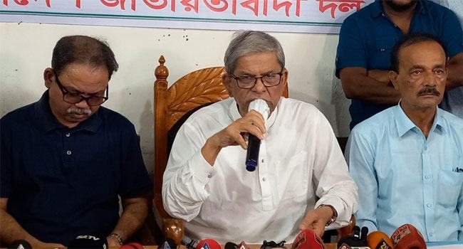 জনগণ মনে করে আ’লীগ আর ক্ষমতায় নেই : মির্জা ফখরুল