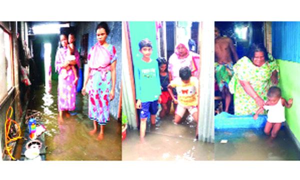 নারায়ণগঞ্জে ৫ শতাধিক পরিবার পানিবন্দী