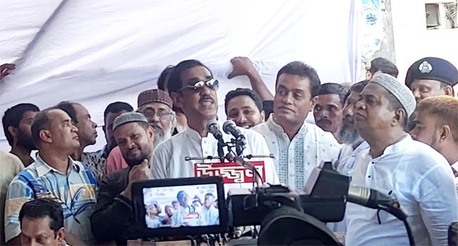 খোদার কসম খেয়ে বলছি বিএনপি ক্ষমতায় আসবে না : শামীম ওসমান