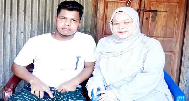 প্রেমের টানে মালয়েশিয়ান তরুণী সুজানগরে
