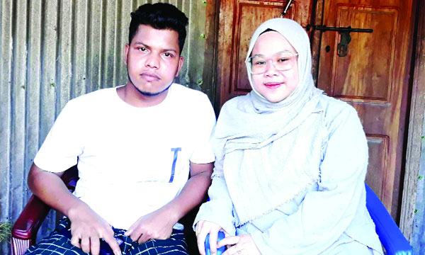 প্রেমের টানে মালয়েশিয়ার তরুণী পাবনার সুজানগরে