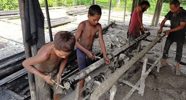 শাজাহানপুরে মায়ের ঋণের বোঝা টানছে ২ শিশু