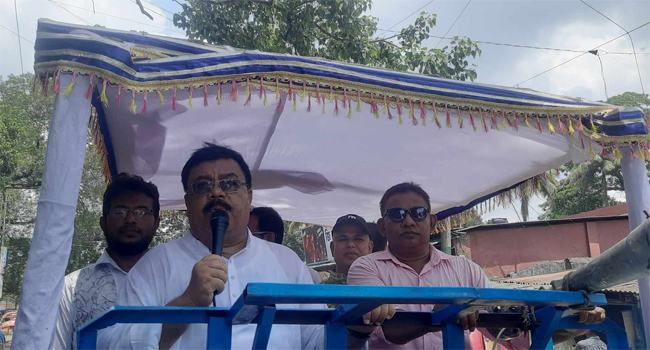 প্রধানমন্ত্রীর রংপুরে আগমন উপলক্ষে সৈয়দপুরে মোটরসাইকেল র‌্যালী অনুষ্ঠিত