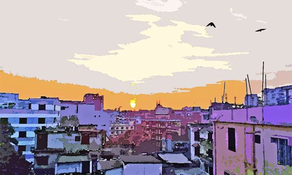 একটি শহুরে সকাল