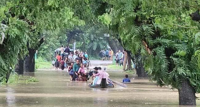 কক্সবাজারে পাহাড়ি ঢলে প্লাবিত ৬০টি গ্রাম, নিখোঁজ ১