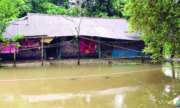 মিরসরাইয়ে পাহাড়ি ঢলে সব অচল শ্রমজীবী মানুষের রোজগার বন্ধ
