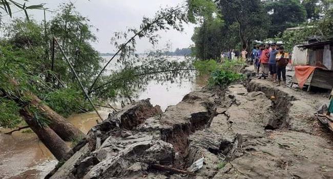 বন্যার পানি কমার পর বাড়ছে মাতামুহুরীর ভাঙনের তীব্রতা