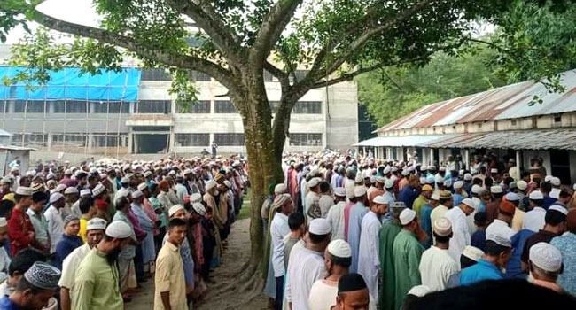 সুন্দরগঞ্জে সাঈদীর গায়েবানা জানাজা অনুষ্ঠিত