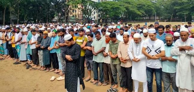 সিলেটে আল্লামা সাঈদীর গায়েবানা জানাজা