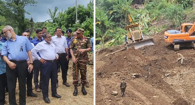 এক সপ্তাহের মধ্যে চালু হবে বান্দরবানের রুমা-থানচি সড়ক, পরিদর্শন শেষে সচিব
