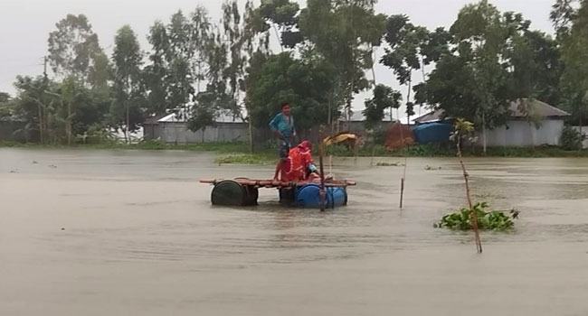 বিপৎসীমার ওপরে তিস্তার পানি, প্লাবিত নিম্নাঞ্চল