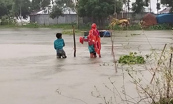 উত্তরের নদ-নদীর রুদ্র মূর্তি : চরাঞ্চল ও নিম্নাঞ্চল প্লাবিত