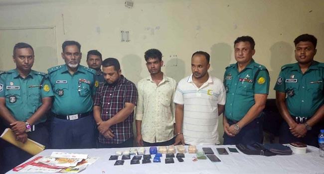 সিলেটে সাড়ে ১৫ হাজার পিস ইয়াবাসহ আটক ৩