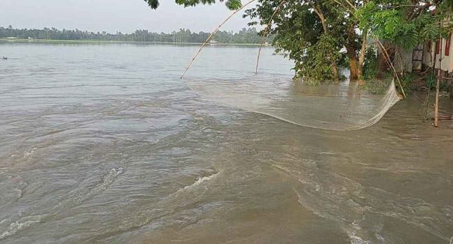 বগুড়ায় যমুনার পানি বিপৎসীমার ৮ সেন্টিমিটার ওপরে