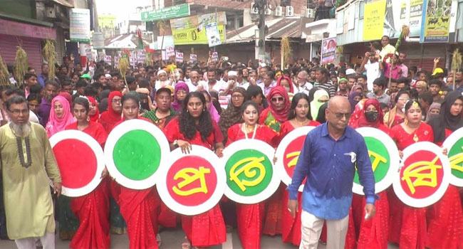 বোরহানউদ্দিনে বিএনপির র‌্যালিতে হামলা, আহত অর্ধশতাধিক