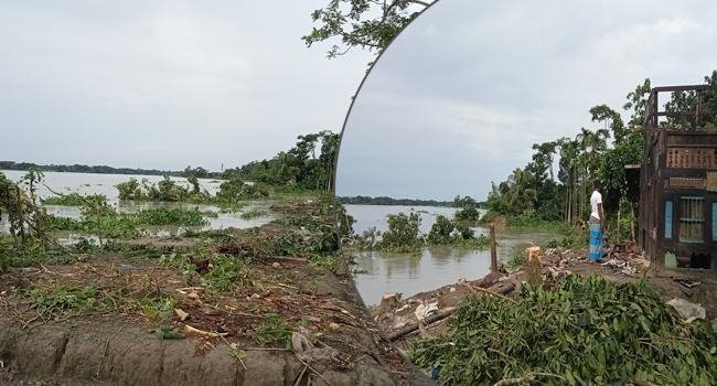 সন্ধ্যা নদীতে তলিয়ে যাচ্ছে মানুষের স্বপ্ন