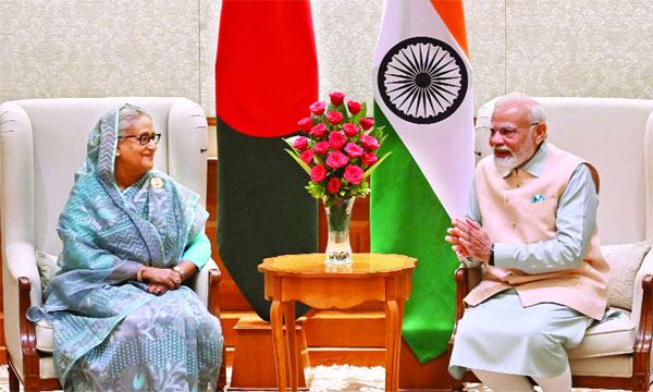 হাসিনা-মোদি বৈঠকে ‘ফলপ্রসূ আলোচনা’