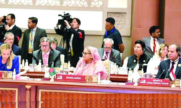 বৈশ্বিক সঙ্কট মোকাবেলায় সমন্বিত উদ্যোগে গুরুত্বারোপ প্রধানমন্ত্রীর