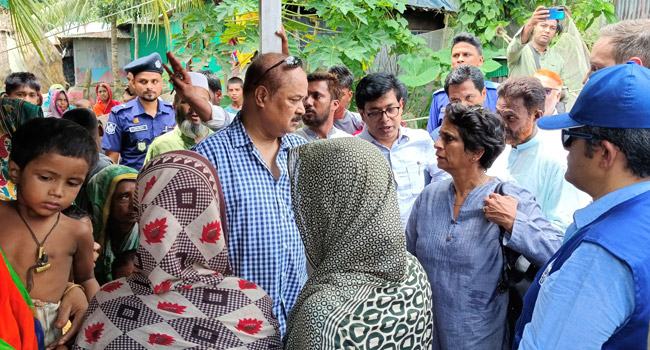 ইউএনডিপি প্রতিনিধি দলের হাতিয়া ও ভাসানচর সফর