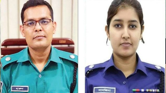 'এডিসি হারুন স্যার নির্দোষ, আমার স্বামীই আগে মারধর করেন' : সানজিদা