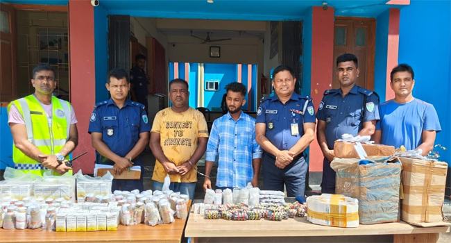 জৈন্তাপুরে পুলিশের অভিযানে ওষুধের চালান জব্ধ, গ্রেফতার ২
