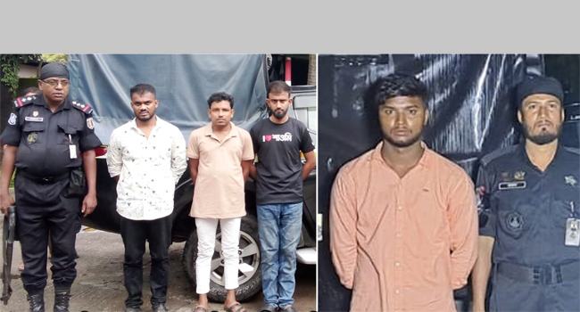 রংপুরে ৮১ কেজি গাঁজা ও ১,১৪৫ বোতল ফেন্সিডিল জব্দ, গ্রেফতার ৪