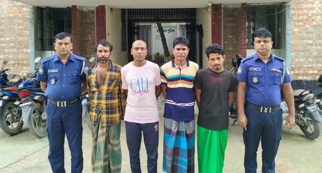 গফরগাঁওয়ে মাদককারবারিসহ গ্রেফতার ৪, ইয়াবা উদ্ধার