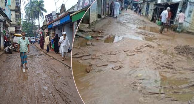 বুড়িচং-ব্রাহ্মণপাড়া উপজেলার অধিকাংশ সড়কের বেহাল দশা