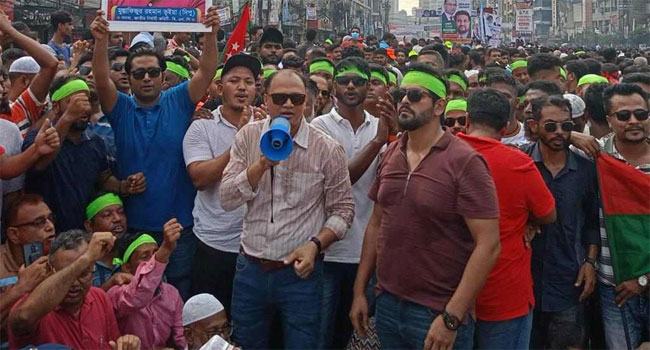নারায়ণগঞ্জ থেকে ২০ হাজার নেতাকর্মীর মিছিল নিয়ে ঢাকার সমাবেশে দিপু