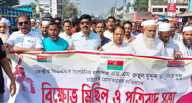 সিংড়ায় বিএনপির বিক্ষোভ মিছিল ও সমাবেশ