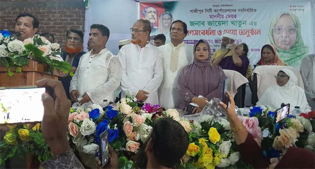 গাসিক মেয়র জায়েদার সংবর্ধনা অনুষ্ঠানে সাবেক মেয়র জাহাঙ্গীর