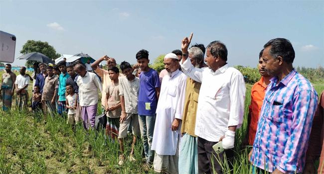 সোনাগাজীতে ৩ ফসলি জমিতে আশ্রয়কেন্দ্র নির্মাণের পাঁয়তারা