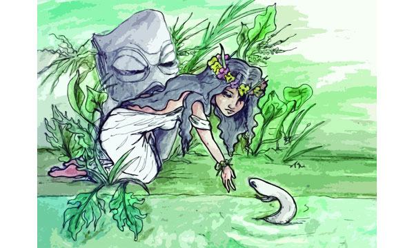 তাহিতি দ্বীপের মেয়েটি