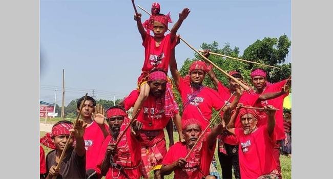 কুষ্টিয়ায় ৩ দিনের লাঠিখেলা প্রদর্শন