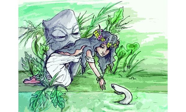 তাহিতি দ্বীপের মেয়েটি