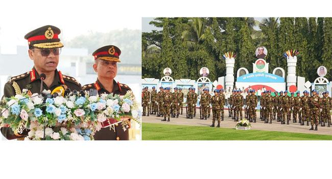 যেকোনো চ্যালেঞ্জ মোকাবেলায় সদা প্রস্তুত থাকতে সেনা সদস্যের প্রতি সেনা প্রধানের আহ্বান