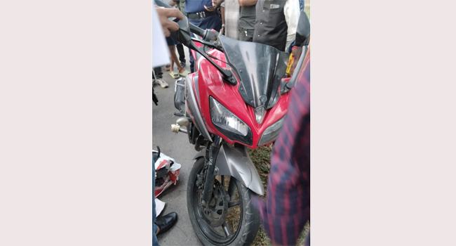 মুকসুদপুরে বাসচাপায় এক মোটরসাইকেল-চালক নিহত
